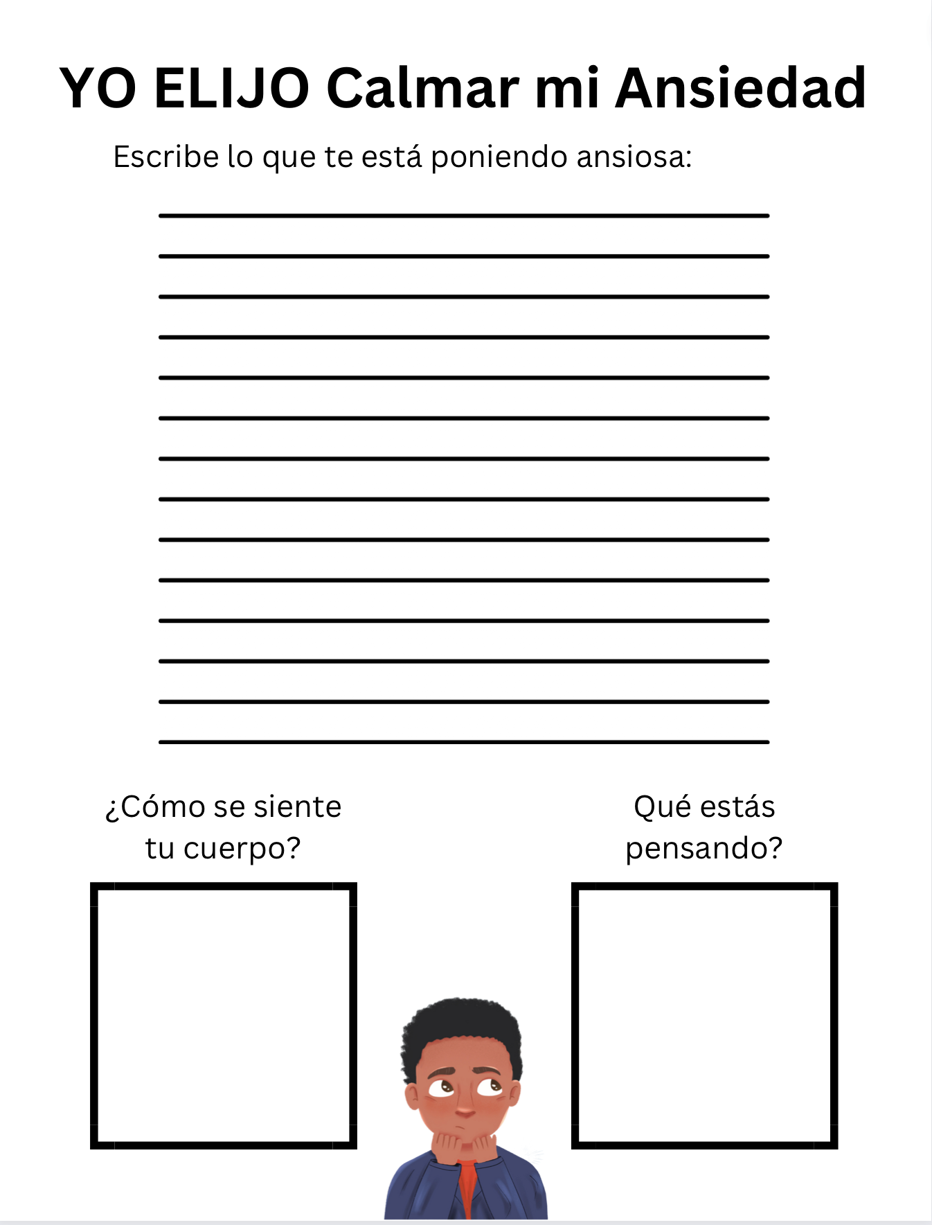 YO ELIJO Calmar Mi Ansiedad Planes de lecciones