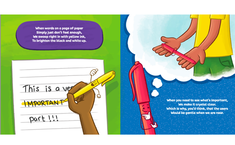 Highlighters on Strike Hardcover Book