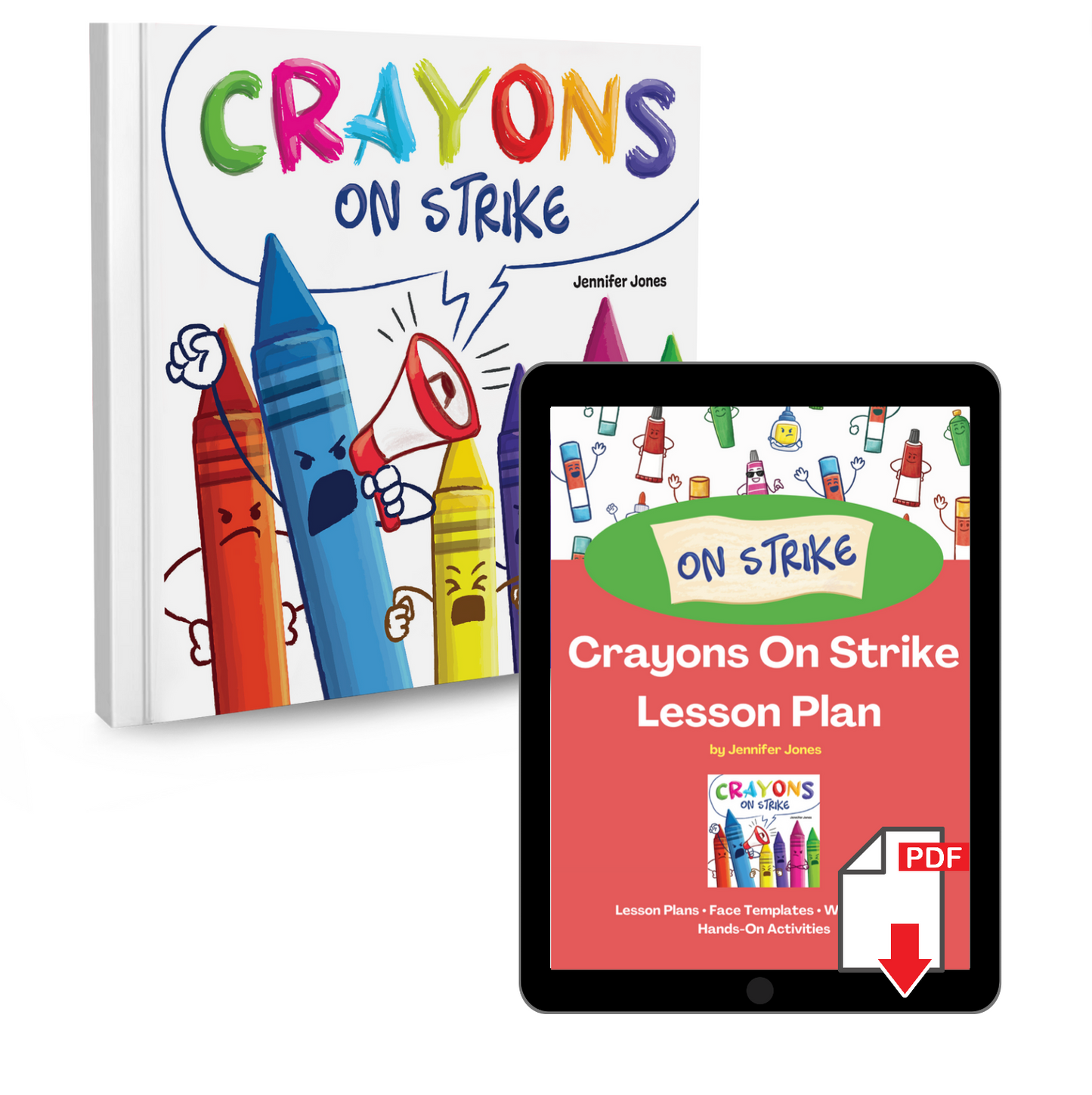 Crayons on Strike Book + Lesson Plan Bundle