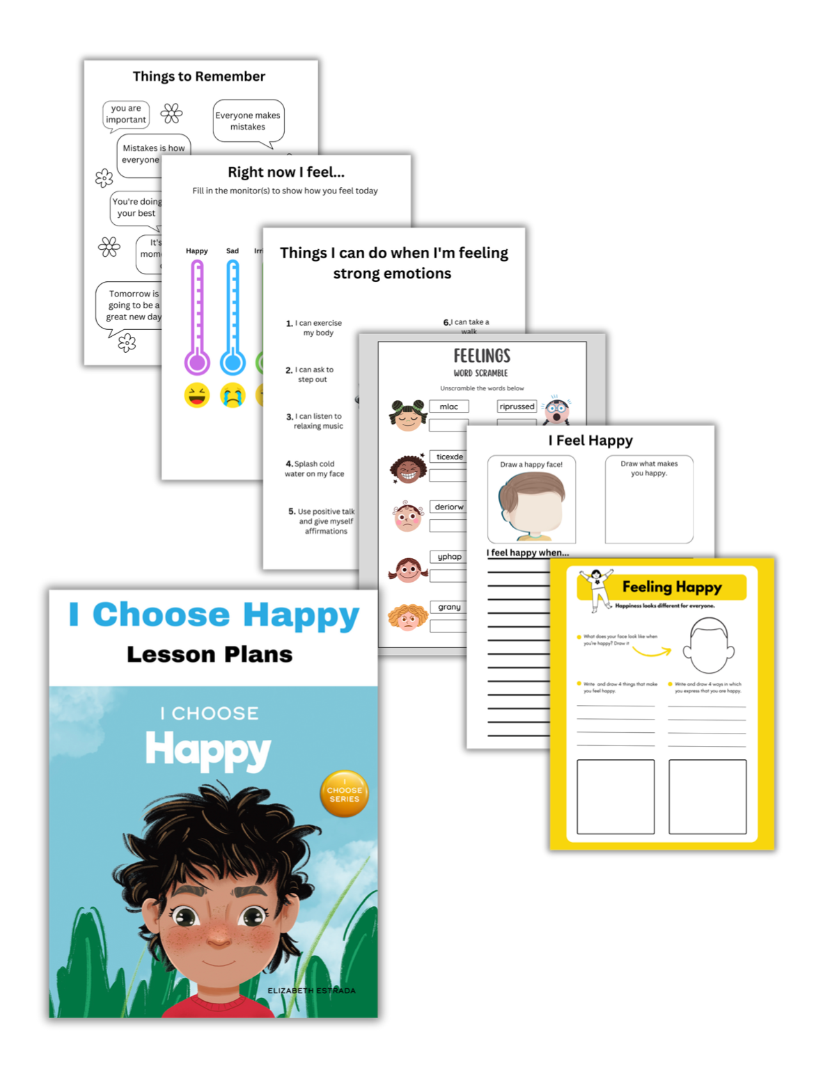 I Choose Happy Book + Lesson Plan Bundle