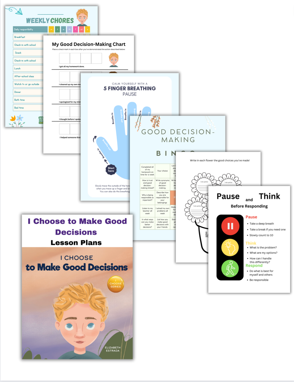 I Choose to Make Good Decisions Book + Lesson Plan Bundle