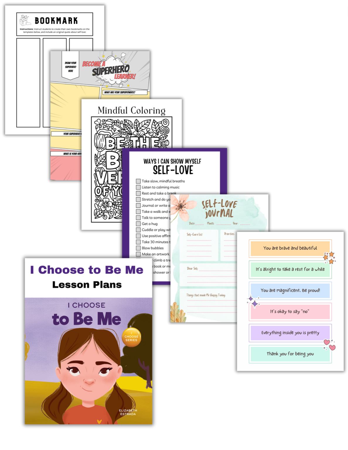 I Choose to Be Me Book + Lesson Plan Bundle