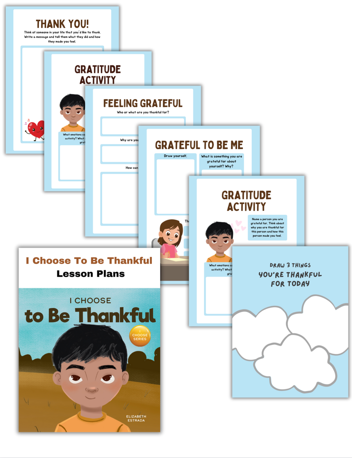 I Choose to Be Thankful Book + Lesson Plan Bundle