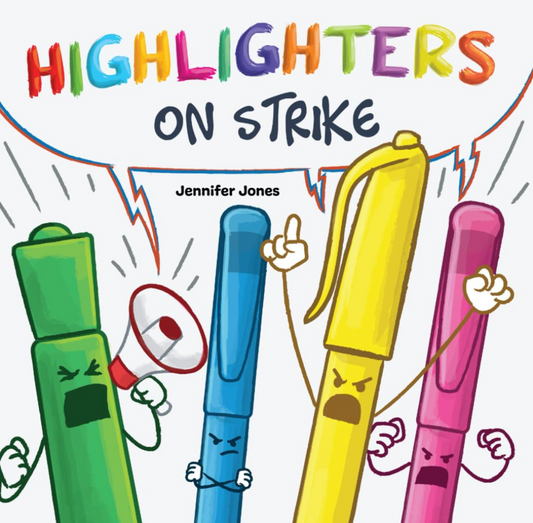 Highlighters on Strike Hardcover Book