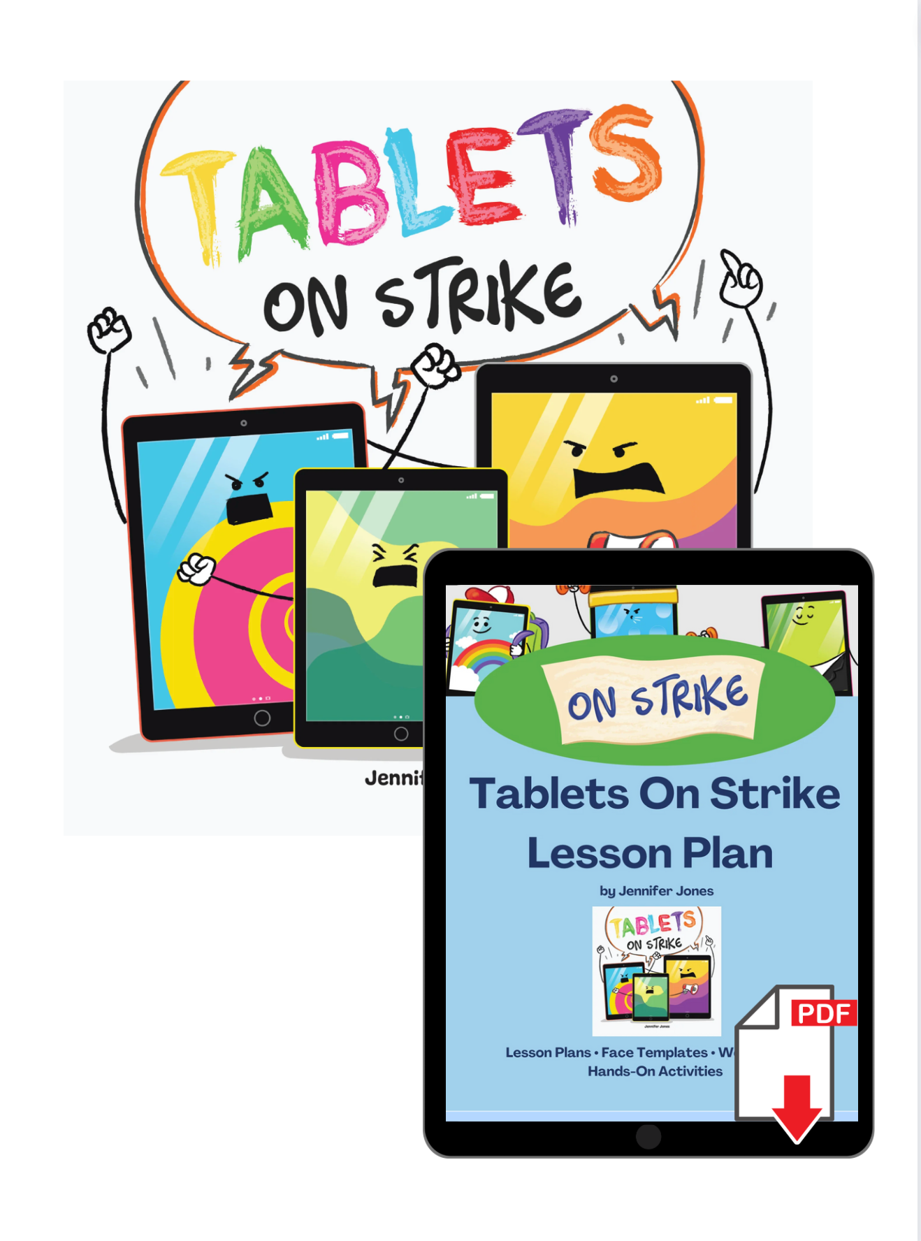 Tablets On Strike Book + Lesson Plan Bundle