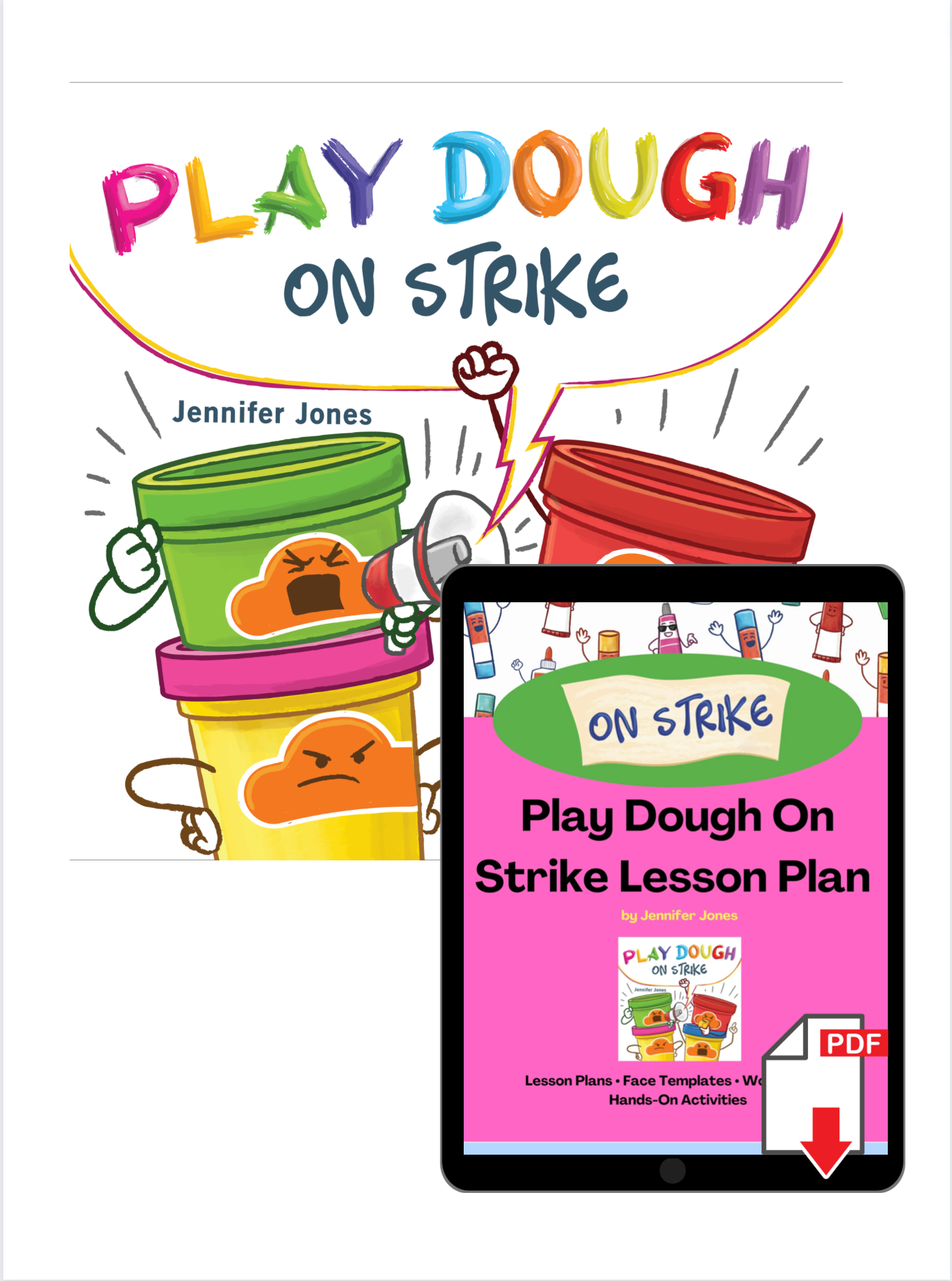 Play Dough on Strike  Ninja Book + Lesson Plan Bundle